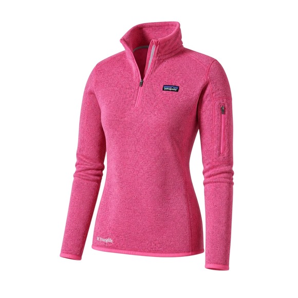 Patagonia Sweaters - Patagonia Better Sweater Womens Small Pink 1/4 Zip Fleece Pullover Young Life